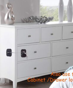 Refrigerator Lock,Fridge Lock with Keys,Freezer Lock and Refrigerator Lock for Child Proof(Fridge Lock-Black 1Pack) 22 61aNHLnUf L