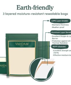 VAHDAM, Darjeeling Tea Leaves From Himalayas 170+ Cups (340g/12oz) Pure Unblended Darjeeling Black Tea, FTGFOP1 Grade Loose Leaf Tea | Packed & Shipped Direct From Source In India Daily Darjeeling Black Tea 12 Ounce (Pack of 1) 17 61aNKGdfITL