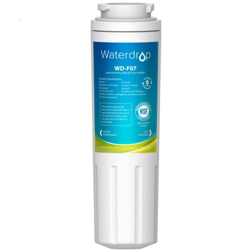 Waterdrop EDR4RXD1 Refrigerator Water Filter Compatible with EveryDrop Filter 4, Whirlpool UKF8001, 4396395, Maytag UKF8001AXX-200, UKF8001AXX-750, Kenmore 46-9006, WD-F07 1