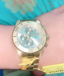 Invicta Pro Diver Men's Wrist Watch Stainless Steel Japanese Quartz 22 mm Gold Ion-Plating 31 61aO9AqvUmL