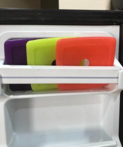 Cool Coolers By Fit & Fresh 4 Pack Slim Ice Packs, Quick Freeze Space Saving Reusable Ice Packs for Lunch Boxes or Coolers, Multi Colored Multicolor 4 PK 44 61aOTLJAdL