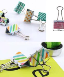 Panda SUPERSTORE Lovely Cute Printing Style Metal Binder Clips/Paper Clips/Clamps(1 Box 24 Sets) 12 61aOhcsxe1L