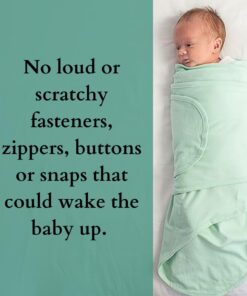 Miracle Blanket Swaddle Wrap - Newborn Essential Baby Blanket - Soft Sleep Sack Ideal for Newborns and Infants (Blue) Blue 18 61aP6RfUFrL