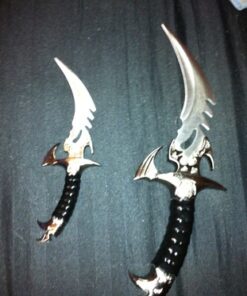 Ace Martial Arts Supply Draco Twin Fantasy Dagger Set, Silver Twin Draco 35 61aPWdCzyxL