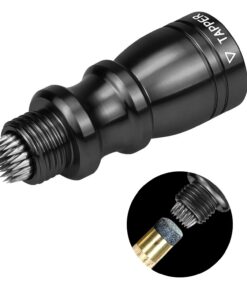 SelfTek 1Pc Snooker and Pool Cues Tips Bowtie 3 in 1 Tip Tool with Tapper Scuff and a Tips Pick… black 11 61aPzZzUyrL