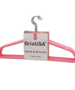 BriaUSA Cascade Hangers Pink Steel Swivel Hooks -Slim, Sturdy Saves You Extra Space - Set of 10 9 61aT5KpbQuL