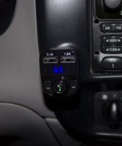 Handsfree Call Car Charger,Wireless Bluetooth FM Transmitter Radio Receiver,Mp3 Audio Music Stereo Adapter,Dual USB Port Charger Compatible for All Smartphones,Samsung Galaxy,LG,HTC,etc. 45 61aThc1VM4L