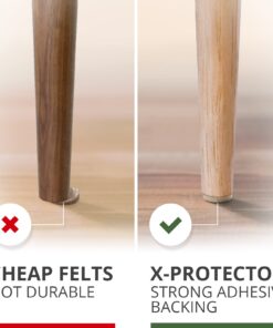 Felt Furniture Pads X-PROTECTOR 133 PCS Premium Furniture Pads - Felt Pads Furniture Feet Best Wood Floor Protectors - Protect Your Hardwood & Laminate Flooring! Brown and Beige 133 PCS Brown & Beige 27 61aTkXlJ YL