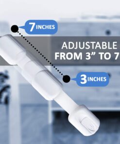 Child Safety Strap Locks (4 Pack) for Fridge, Cabinets, Drawers, Dishwasher, Toilet, 3M Adhesive No Drilling - Jool Baby 4 Count (Pack of 1) 19 61aUrSno5hL 1