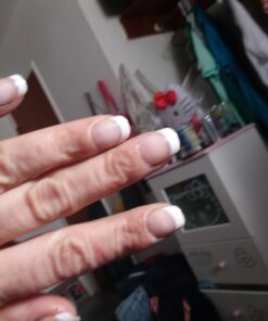 Nailene So Natural Short Artificial Nails, French Pink – Fake Nail Kit with 28 Nails (12 Sizes) and Nail Glue Included – Designed for Comfort & Natural Look – False Nails with up to 7 Days of Wear Pink French 31 Piece Set 6 61aWTIuASaL