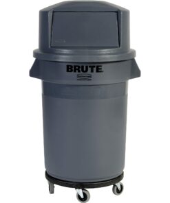 Alternative view of Rubbermaid Commercial Products Heavy-Duty BRUTE Dome Swing Top Door Lid, Plastic, Gray, Compatible with the 32-Gallon Waste/Utility Containers 32 gallon