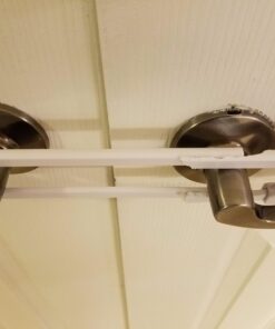 Child Proof Locks for Cabinet Doors, Adjustable U-Shaped, Door Latch 4 PCK White 17 61aXYzNd3aL