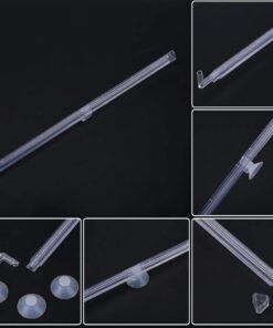Aquarium Fish Tank Air Curtain Bar Bubble Release Bar Diffuser Plastic Made Transparent Color 13 61aZU9Q38YL