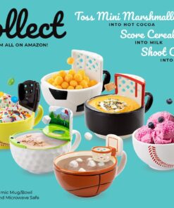 MAX'IS Creations The Hockey Mug with a Net Coffee & Hot Chocolate Mug, Cereal Soup Bowl, Hockey Gifts for Kids Coaches Dad Mom Novelty Gifts for Men Women Sport Lovers 14 Oz Cup 11 61ab iKfS L