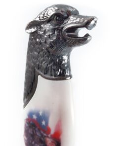 Etrading American Flag Wolf Fantasy Dagger Bowie Knife w/Sheath 5 61abp0Py2DL