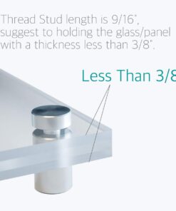 1/2" x 1" Stainless Steel Standoff Screws for Acrylic Signs - Lantee 20 Pcs Glass Picture Frame Standoff Mounts Hardware Bolts, 12mm x 25mm 1/2" x 1" / 12 x 25mm 15 61aeCqn2aL