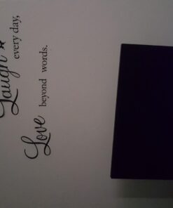 Blinggo Vinyl Decal Live Every Moment, Laugh Every Day, Love Beyond Words Wall Quote Black 15'' X 22'' 31 61afRjMt2NL