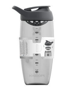 Promixx PURSUIT Protein Shaker Bottle – Premium Sports Blender Bottles for Protein Mixes and Supplement Shakes – Easy Clean, Durable Protein Shaker Cup 24 oz Graphite Grey 13 61agIdfIijL