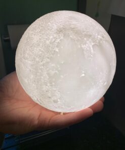 Ehobroc Moon Lamp 5.9 inch Moon Light Ball 3D Moon Lamp 3 Colors Moon Night Light, Touch&Remote Control LED Glowing Moon Globe Light, Christmas Gift for Kids Lover Children Parents Birthday Gifts 42 61agcA3ahNL