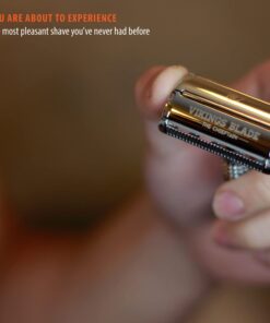 VIKINGS BLADE The Chieftain Safety Razor + 5 Swedish Platinum Super Blades + Carry Case Chromium Silver 31 61ahPvT6NlL