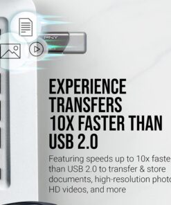 PNY 32GB Turbo Attache 3 USB 3.0 Flash Drive 5-Pack, Grey FLASH DRIVE - 5 PACK 17 61ahmfnK2BL 1