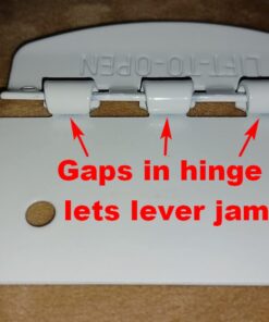 Prime-Line U 9888 Flip Action Door Lock – Reversible White Privacy Lock with Anti-Lock Out Screw for Child Safe Mode, 2-3/4” (Single Pack) 1 19 61ahqWtRywL