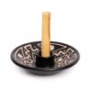 Luna Sundara Authentic Peru Pottery Palo Santo Stick Holder and Incense Holder Includes 5 Palo Santo Sticks Handmade Ceramic Smudge Bowl Sage Holder Palo Santo Holder (Black and White) Black and White 57 61aidnV1VuL