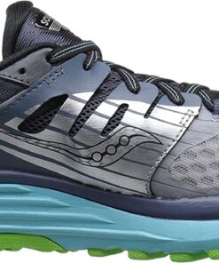 Saucony Women's Triumph ISO 2 Running Shoe 7 Grey/Blue/Slime 13 61al0C6cOzL