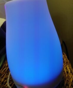 InnoGear Essential Oil Diffuser, Upgraded Diffusers for Essential Oils Aromatherapy Diffuser Cool Mist Humidifier with 7 Colors LED Lights 2 Mist Mode Waterless Auto Off for Home Office Room, White Basic White 41 61alU1S WL