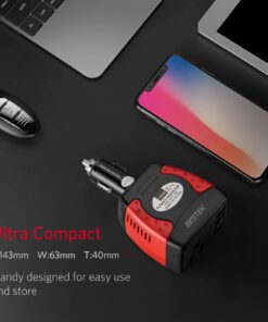 BESTEK 150W Power Inverter 12V to 110V Voltage Converter Car Charger Power Adapter with 3.1A Dual USB Charging Ports 20 61amp0fMA1L
