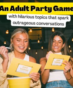 OFF TOPIC Party Game for Adults - Fun Adult Board Games for Groups of 2-8 Players - Hilarious Game Night Card Game for Friends, Family & More Yellow 29 61an33L8BvL