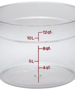 Cambro Camwear Polycarbonate Square Food Storage container, 12 Quart