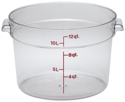 Cambro Camwear Polycarbonate Square Food Storage container, 12 Quart