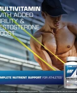 GAT SPORT Men's Multi + Test, Premium Multivitamin Tablets (60 Count) 11 61aoRjm5LgL