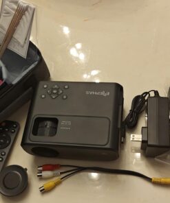 WiFi Projector for iPhone, ELEPHAS 2023 Upgraded Mini Projector with Tripod & Carry Bag, Full HD 1080P Supported, 200" Display Portable Projector, Compatible with iOS/Android/Windows/TV Stick/HDMI/USB S 26 61apJD4tvPL