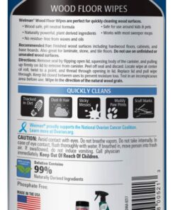 Weiman Wood Floor and Furniture Wipes - Quickly Cleans Hardwood Floors, Cabinets and Baseboards - 24 Count 9 61apUtROZJL