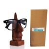 IndiaBigShop Classic Hand Carved Rosewood Nose-Shaped Eyeglass Spectacle/Eyewear Holder Brown 11 61apY08TbmL