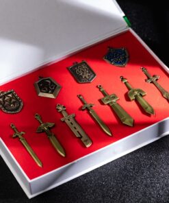 Xcoser Anime Game Metal Shield & Sword Necklace Set of 11 Cosplay Accessories 14 61aq0U iuOL