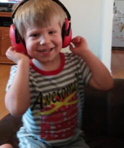 HEARTEK Noise Cancelling Headphones Kids Adult Earmuffs Shooting Ear Protection Glowing Red 37 61aqCr7FqzL