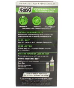 Just For Men Shampoo-In Hair Color - Real Black - 2 pk 2 Count (Pack of 1) 9 61arFr6nUxL