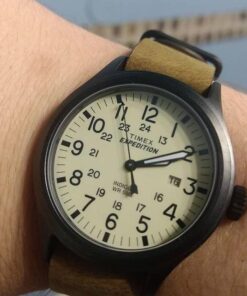 Timex Men's Expedition Scout 40 Watch Dark Brown/Black/Natural 28 61astWflAzL