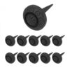 Renovators Supply Manufacturing Black Wrought Iron Nails 3 x 2 in. Long Round Clavos Floral Decorative Black Powder Coated Nails for Barn, Gate, Window Shutter Or Doors Home Hardware Nails Pack of 10 3 61asvND16S
