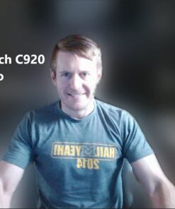 Logitech C920x HD Pro Webcam, Full HD 1080p/30fps Video Calling, Clear Stereo Audio, HD Light Correction, Works with Skype, Zoom, FaceTime, Hangouts, PC/Mac/Laptop/Macbook/Tablet - Black 44 61asxUfarL