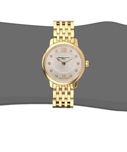 Frederique Constant Women's FC-200WHDS5B Slim Line Yellow Goldtone Stainless Steel Watch 6 61awc D2bbL