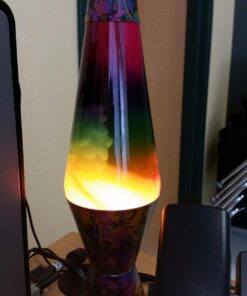 Lava Lite 2142 Colormax, White Wax, Clear Liquid, Tri-Colored Globe and Paintball Decal Base Abstract 21 61axOoHTb1L