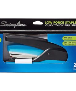 Swingline Stapler, Quick Touch Reduced Effort Stapling, Full Strip, 20 Sheets, Black/Blue (S7064506) 18 61axcNTCzL