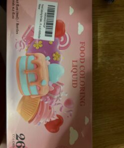 Food Coloring for Baking - 26 Vibrant Cake Coloring Liquid Set for Dessert Decorating, Food Grade Food Dye for Icing,Fondant,Cookies,Easter Egg,Making DIY Supplies Kit- 0.25 Fl. oz (6 ml)/Bottles 0.25 Fl Oz (Pack of 26) 42 61axixL48L