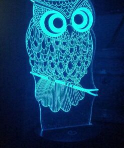 Elstey Owl 3D Illusion Lamp, 7 Color Changing Touch Table Desk LED Night Light Great Kids Gifts Home Decoration 25 61axs0mbrwL