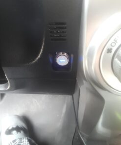 ESUPPORT 12V Car Auto Blue LED Light Momentary Speaker Horn Push Button Metal Toggle Switch 19mm Blue Light 22 61ay8Z7AbrL