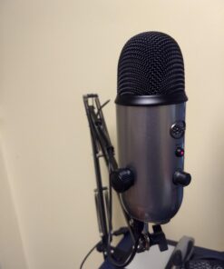 Blue Yeti USB Mic for Recording & Streaming on PC and Mac, 3 Condenser Capsules, 4 Pickup Patterns, Headphone Output and Volume Control, Mic Gain Control, Adjustable Stand, Plug & Play - Lunar Gray 26 61b nw9QK3L